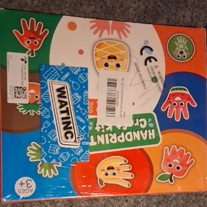 Handprint Craft Kit for Kids by — Colorful Red, Blue, Green